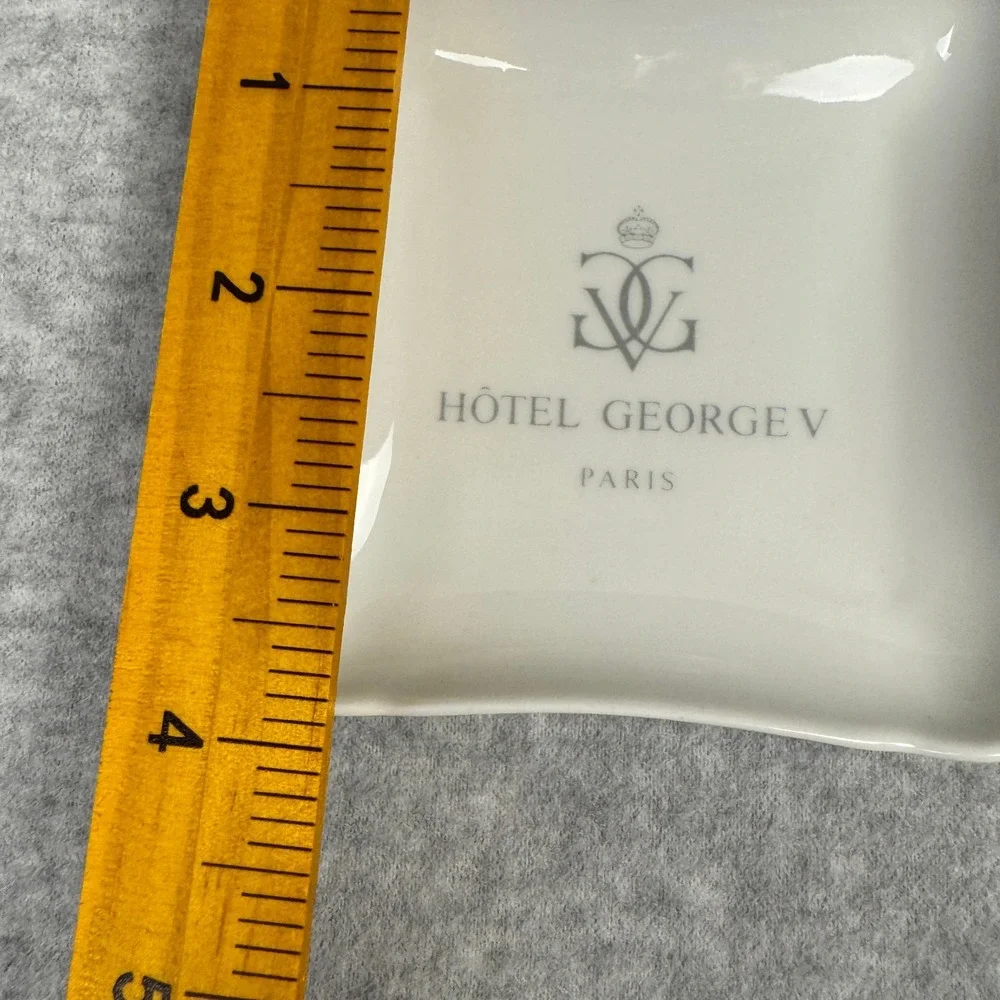 Vintage Hotel George V Paris Ashtray Trinket Dish Porcelain